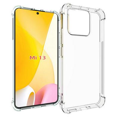 Xiaomi 13 Anti-Fingerprint Non-Slip Waterproof Four Corners Shockproof Transparent Soft TPU Back Cover Protective Case