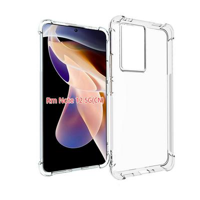 Xiaomi Redmi Note 12 5G Anti-Fingerprint Non-Slip Waterproof Four Corners Shockproof Transparent Soft TPU Back Cover Protective Case