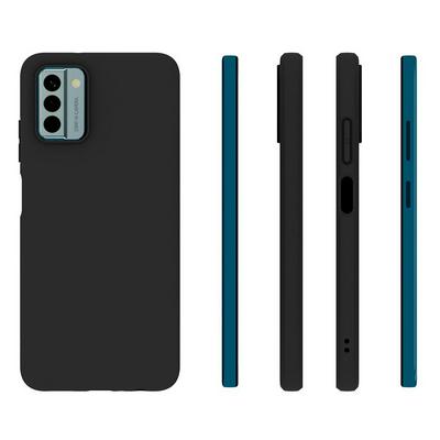 For Nokia G22 4G Black Matte Shockproof Durable Soft TPU Back Cover Phone Case 