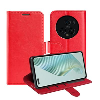 For Honor Magic 5 Pro R64 Pattern Single Folded Edge Folio Flip Leather Wallet Phone Case