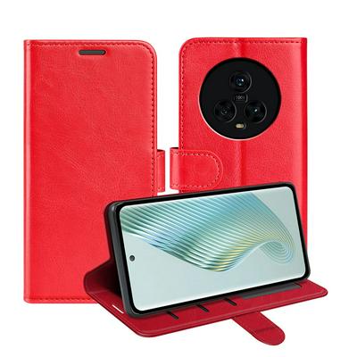 For Honor Magic 5 R64 Pattern Single Folded Edge Folio Flip Leather Wallet Phone Case