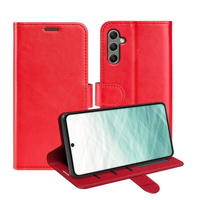 For Samsung Galaxy A24 R64 Pattern Single Folded Edge Folio Flip Leather Wallet Phone Case