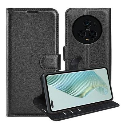 For Honor Magic 5 Pro Pattern Single Folded Edge Folio Flip Leather Wallet Phone Case