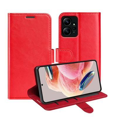 For Xiaomi Redmi Note 12 4G R64 Pattern Single Folded Edge Folio Flip Leather Wallet Phone Case