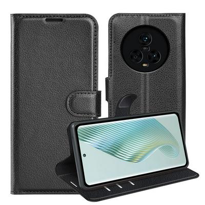 For Honor Magic 5 Pattern Single Folded Edge Folio Flip Leather Wallet Phone Case