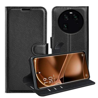 For Oppo Find X6 Pattern Single Folded Edge Folio Flip Leather Wallet Phone Case