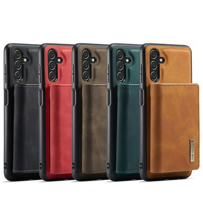 DG.MING M1 Series Drop-proof Kickstand Design Cover with Detachable Magnetic Wallet for Samsung Galaxy A14