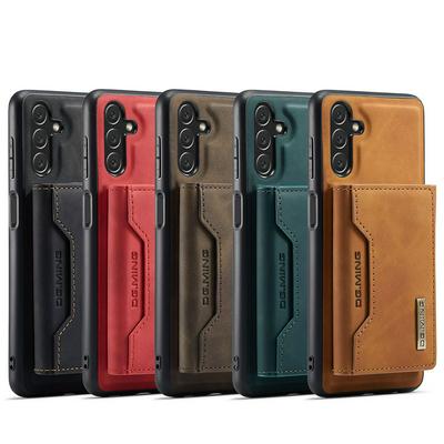 DG.MING M2 Series Detachable 2-in-1 Wallet Kickstand Design Leather Coated Hybrid Case for Samsung Galaxy A14
