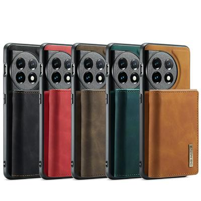 DG.MING M1 Series Drop-proof Kickstand Design Cover with Detachable Magnetic Wallet for OnePlus 11
