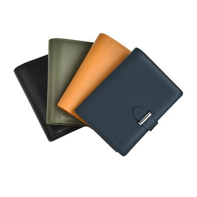 WiWU Ambassador Passport Wallet PU Leather Wallet RFID Anti-theft Brush Function Lightweight Pouch Waterproof Carry Case Cards Large Storage Travel Pouch