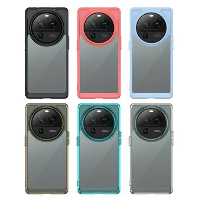 For Oppo Find X6 TPU + Acrylic Back Cover Anti-fall Clear Phone Case with Independent PC Buttons 