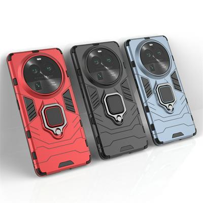 For Oppo Find X6 Pro Black Panther 2 in 1 Detachable Magnetic Attraction Shockproof with Stand Hard PC + Soft TPU Back Cover Case