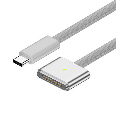 2M Magnetic Charger Cord Max Power PD140W Type-C Male To Magsafe 3 Fast Charging Cable with LED Light for MacBook Air/Pro 2