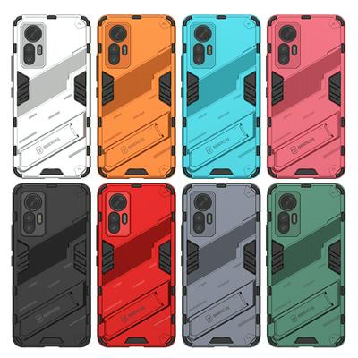 Phone Case for Xiaomi 12 Lite Kickstand TPU + PC Protective Cell Phone Cover