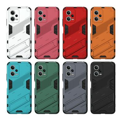 Phone Case for Xiaomi Poco X5 5G Kickstand TPU + PC Protective Cell Phone Cover