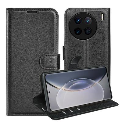For vivo X90 Pattern Single Folded Edge Folio Flip Leather Wallet Phone Case