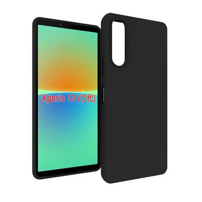 For Sony Xperia 10 V Black Matte Shockproof Durable Soft TPU Back Cover Phone Case 