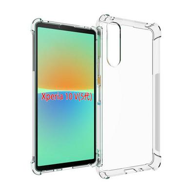 Sony Xperia 10 V Anti-Fingerprint Non-Slip Waterproof Four Corners Shockproof Transparent Soft TPU Back Cover Protective Case