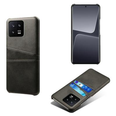 For Xiaomi 13 Extra Thinness Premium Cowhide Leather Vintage Shockproof Hard PC Back Cover Case