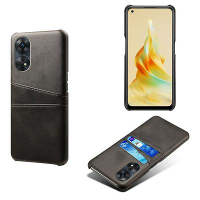 For Oppo Reno 8T 4G Extra Thinness Premium Cowhide Leather Vintage Shockproof Hard PC Back Cover Case