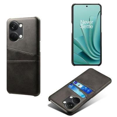 For OnePlus Ace 2V Extra Thinness Premium Cowhide Leather Vintage Shockproof Hard PC Back Cover Case