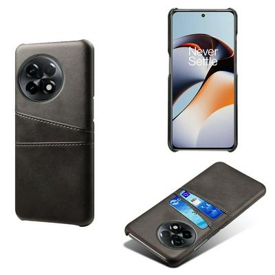 For OnePlus 11R Extra Thinness Premium Cowhide Leather Vintage Shockproof Hard PC Back Cover Case