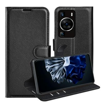 For Huawei P60 Pattern Single Folded Edge Folio Flip Leather Wallet Phone Case