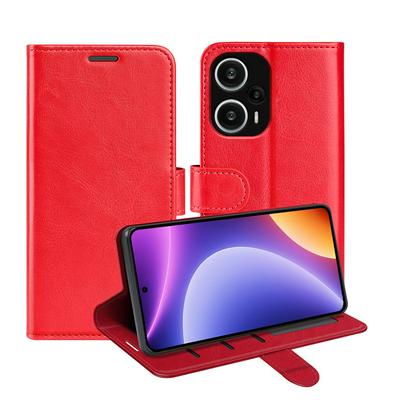 For Xiaomi Redmi Note 12 Turbo R64 Pattern Single Folded Edge Folio Flip Leather Wallet Phone Case