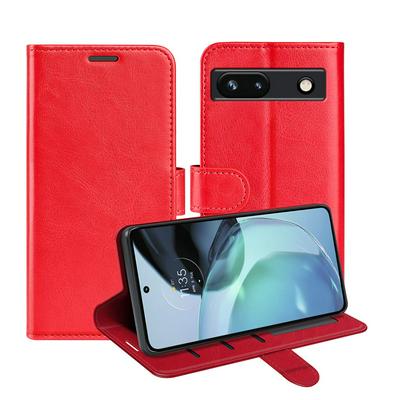 For Google Pixel 7A R64 Pattern Single Folded Edge Folio Flip Leather Wallet Phone Case