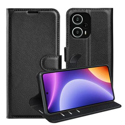 For Xiaomi Redmi Note 12 Turbo Pattern Single Folded Edge Folio Flip Leather Wallet Phone Case