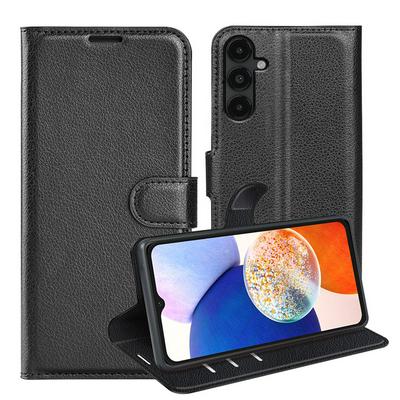 For Samsung Galaxy M14 Pattern Single Folded Edge Folio Flip Leather Wallet Phone Case