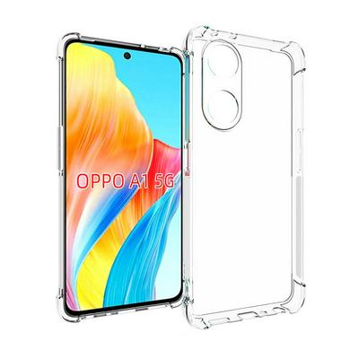 OPPO A98 5G Anti-Fingerprint Non-Slip Waterproof Four Corners Shockproof Transparent Soft TPU Back Cover Protective Case