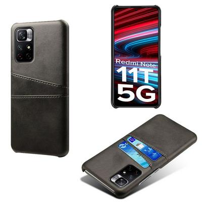 For Xiaomi Redmi Note 11T 5G Extra Thinness Premium Cowhide Leather Vintage Shockproof Hard PC Back Cover Case