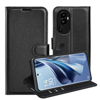For OPPO Reno 10 Pro Plus Pattern Single Folded Edge Folio Flip Leather Wallet Phone Case