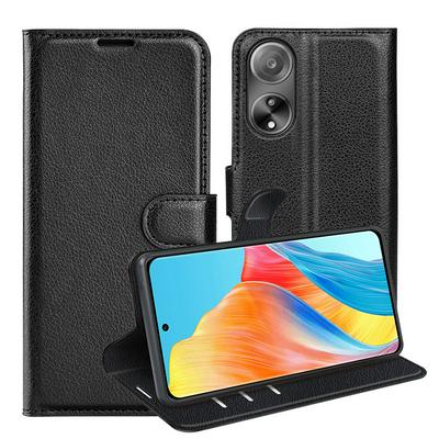 For OPPO A98/A1 5G Pattern Single Folded Edge Folio Flip Leather Wallet Phone Case