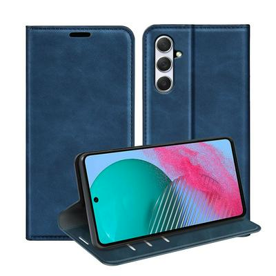 For Samsung Galaxy M54 Skin Feel Magnetic Attraction Flip Leather Wallet Case with Card Slot and Stand