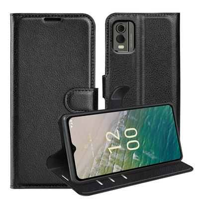 For Nokia C32 4G Pattern Single Folded Edge Folio Flip Leather Wallet Phone Case
