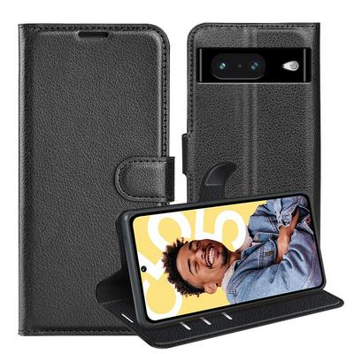 For Google Pixel 8 Pattern Single Folded Edge Folio Flip Leather Wallet Phone Case