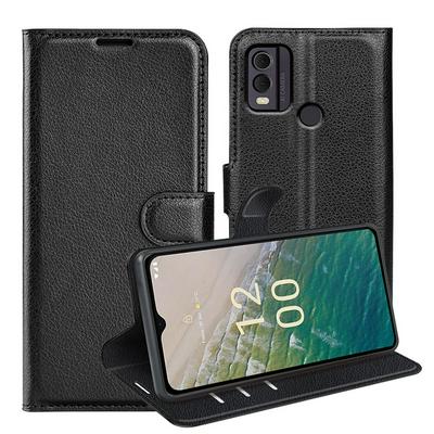 For Nokia C22 4G Pattern Single Folded Edge Folio Flip Leather Wallet Phone Case