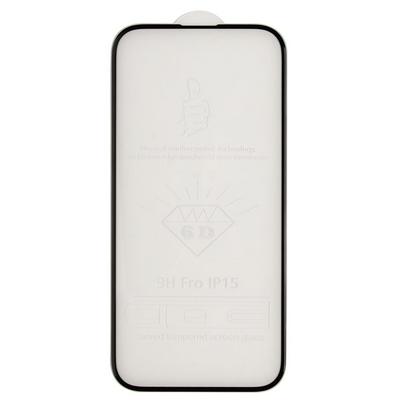 0.26mm 9H Hardness 6D Cold carving Curved Surface Full Screen Coverage Tempered Glass Screen Protector Film for Apple iPhone 15