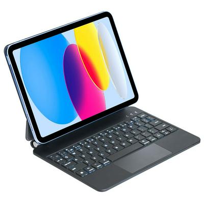 P10 For iPad 10.9 inch 2022 Magnetic levitation Bluetooth Keyboard Leather Case with Touch Pad