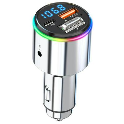 BC88 Wireless Bluetooth FM Transmitter Handsfree Car MP3 Player Car FM Modulator PD30W Quick Charge QC3.0 AUX Player RGB Light