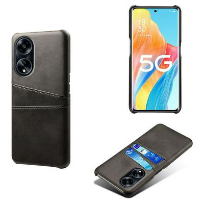 For Oppo A98 Extra Thinness Premium Cowhide Leather Vintage Shockproof Hard PC Back Cover Case