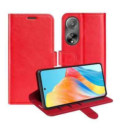 For OPPO A98/A1 5G R64 Pattern Single Folded Edge Folio Flip Leather Wallet Phone Case