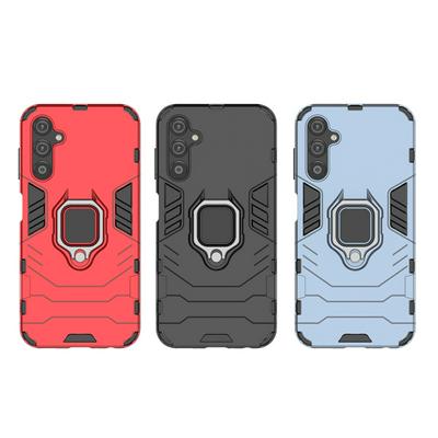 For Samsung Galaxy A25 5G Black Panther 2 in 1 Detachable Magnetic Attraction Shockproof with Stand Hard PC + Soft TPU Back Cover Case