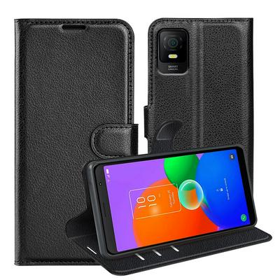 For TCL 403 Pattern Single Folded Edge Folio Flip Leather Wallet Phone Case