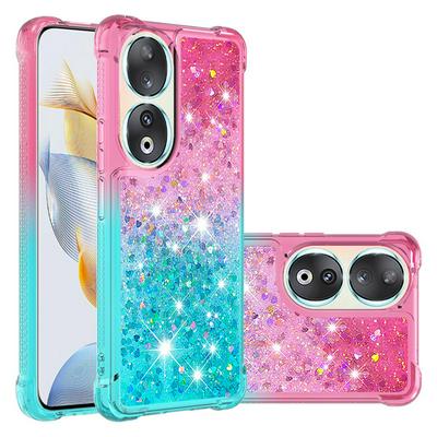 For Honor 90 YB Quicksand Series Liquid Case Gradient Quicksand Soft TPU Protective Shockproof Luxury Cover