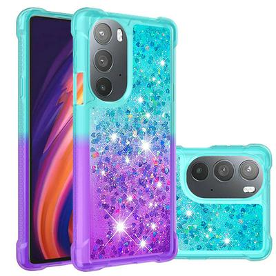 For Motorola Moto Edge 30 Pro YB Quicksand Series Liquid Case Gradient Quicksand Soft TPU Protective Shockproof Luxury Cover