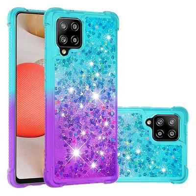 For Samsung Galaxy A42 5G YB Quicksand Series Liquid Case Gradient Quicksand Soft TPU Protective Shockproof Luxury Cover