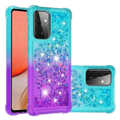For Samsung Galaxy A72 5G YB Quicksand Series Liquid Case Gradient Quicksand Soft TPU Protective Shockproof Luxury Cover